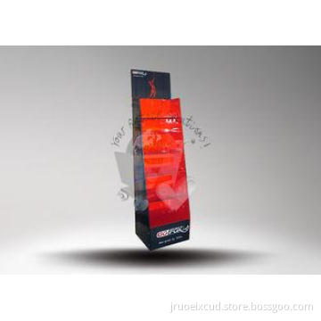 Six Racks Paper Flooring Display , Cardboard Display Stand